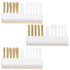 KALLORY 6pcs Brush, Home Wire Metal Head Accessories for Manicure Cleaning Bits Tools, Copper Trimming Nail Bit Drill