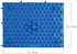 Foot Massage Mat 2 PCS Acupressure Pad Yoga Mat Bathroom Mat Outdoor Game (Blue)