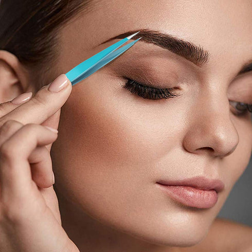 Tweezers for Ingrown Hair by Blinkeen - Best Stainless Steel Professional Pointed Blackhead Remover, Precision Tweezer