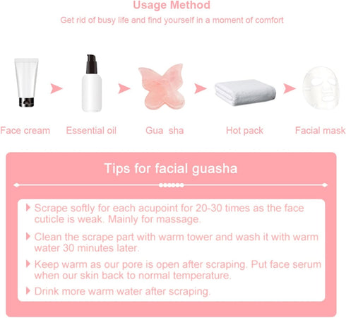 MObyat 1Pcs Traditional Scraper for Massage Gua Sha from Quartz Skincare Tool for Scraping Back Neck Massage