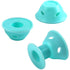 JANYUN 40 Pcs Magic Hair Rollers - 20 pcs Large and 20 pcs Small Silicone Curlers (Pale Cyan)