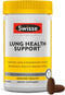 Swisse Lung Detox and Cleanse Supplement, Lungs Support with Mullein Leaf Extract, Reishi, Astragalus, 90 Tablets