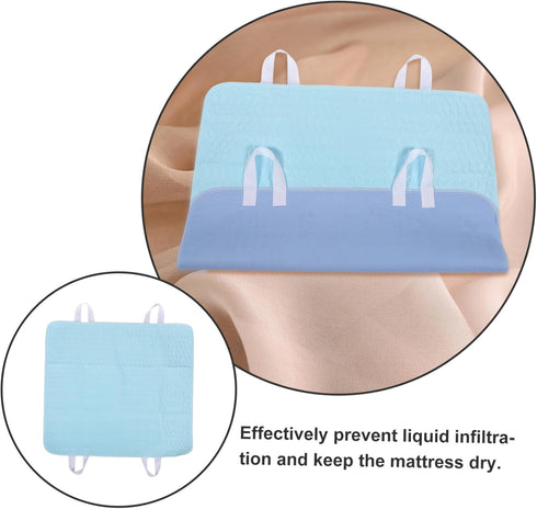 YOSADIER Washable Bed Pad for Adults and Reusable Changing Pad Liner with Handles Absorbent Protective Mattress Cover