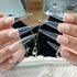 YIMART 500pcs Acrylic Medium Long Stiletto Nail Tips, Sharp False Nail Art Tips for Nails Salon (Natural)