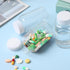 Sibba Clear Pill Bottle 6 Pcs Transparent 30ML Medicine Organizers, Leak Proof Caps for Toiletries Storage