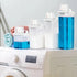 Laundry Detergent Dispenser 2 Pack, 37 oz with 4 Removable Labels, BPA Free & PET Plastic Clear