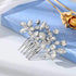 Unicra Silver Crystal Bride Wedding Hair Comb Bridal Headpiece Rhinestone Accessories for Women and Girls (A-Silver)