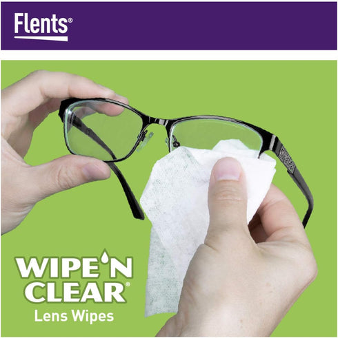 Flents Eyeglass Cleaner Lens Wipes, 225 Count (3 Boxes of 75), Pre-Moistened Cleaning Cloths for Glasses & Screens