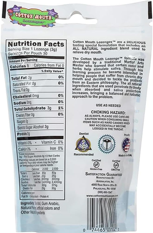 Dry Mouth Relief Fruit Mix, 3.3oz Bag (3 Bags) | Sugar Free, Gluten Free, Delicious Flavor, 30 Ct, Increases Saliva