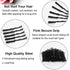 Mini Bobby Pins Black with Cute Case, 200 CT Small Hair Pins for Buns, Premium for Kids, Girls and Women
