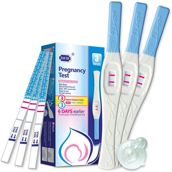 DAVID Pregnancy Test Early Detection HCG Test for Women, Over 99% Accurate, 6 Count