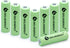 AA Ni-MH 600mAh 1.2V Rechargeable Solar Light Batteries for Outdoor Solar Lamps (8 Pcs)