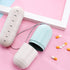 TREETDOBV 7-Day Grain Fiber Weekly Pill Organizer, Medicine Case, Rotatable, Portable, Moisture Proof