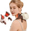 LOVMASSG Neck and Shoulder Massager with Heat, Palm-Style Kneading, 3 Speeds, Ergonomic Hands-Free
