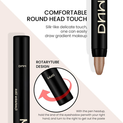 evpct 8Pcs Cream Eye Shadow Brightener Sticks Set, Waterproof Pencil Eye Shadow Applicator Stick Palette Makeup