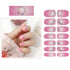 SIUSIO 112pcs Full Nail Wraps Stick on Gel Nail Polish Strips, Elegant Gradient Glitter Nail Art Sticker with Crystal
