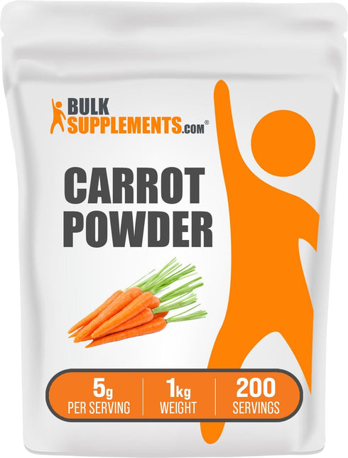 BulkSupplements.com Carrot Powder - Beta Carotene Vitamin A Supplement, Dried Carrots Powder for Smoothies (1 Kilogram