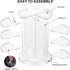 Rotating Makeup Organizer, 360 Spinning Skincare Storage Case with Brush Holder for Vanity Bathroom - Large