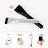 Ultrathin Foundation Brush for Liquid Makeup - Premium Flat Spatula Brush for Blending Cream (Silver)