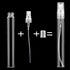 SAVITA 5PCS 10ml Clear Spray Bottle Refillable Perfume Atomizer, Small Fine Mist Glass Containers for Essential Oils