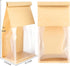 TOSPARTY 50 5.1 3.9 11 Inch Packaging PCS Bread Bags, x x Brown Kraft Paper Cookie Bags with Tin Tie Tab Lock