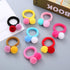 LOVEF 6 Pcs Furball Pompom Ball Elastic Hair Bands - Ponytail Holders, Girls Hair Accessories Gift