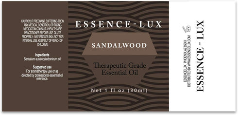 30ml Sandalwood Essential Oil, Pure Aromatherapy Oil, 1 Fluid Ounce