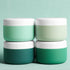 Travel Containers for Toiletries, 2oz Silicone Cream Jars BPA Free, TSA Approved Leak-proof Travel Essentials (4 Pack)