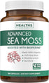 Irish Sea Moss Capsules - 180 Capsules, Organic Irish Seamoss with Bladderwrack & Burdock for Extra Absorption