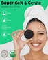 ProCIV Reusable Makeup Remover Pads - 25 Packs Washable Organic Cotton Rounds with Laundry Bag (Black)