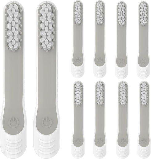 Toothbrush Replacement Heads for Quip Electric Toothbrush, 10 Pack Soft Bristles, White