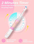 SEAGO Kids Electric Toothbrush - 2 Mins Brushing Timer, 8 Replacement Brush Heads, Pink Color for Ages 4-12