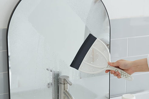 Broombi Silicone Handheld Brush & Dustpan Set, Ideal for Pet Hair Removal, Smooth Surface Squeegee Sweeper