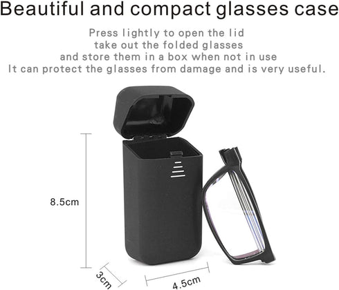 Folding Reading Glasses - Portable Foldable Readers for Men Women with Case, 2 Pairs 1.50