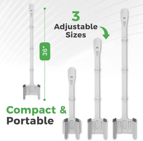 Sock Ox Adjustable Sock Aid Device by Easy To Use Products for Seniors, Travel-Friendly, Built-in Shoe Horn, 36 Inches