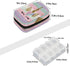 Skerhhux 7 Cute Purple Unicorn Pill Case Travel Pill Organizer Weekly Day Portable with Zipper Medicine Box Pill Case