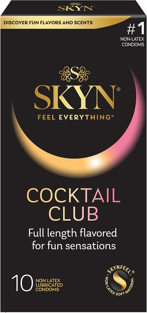 SKYN 36 Count 10 Count Elite Ultra-Thin Condoms and Cocktail Club Flavored Condoms