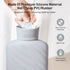 Microwaveable Hot Water Bottle with Cover(1 Liter), MEETRUE Innovative BPA-Free Silicone Hot Water Bottle Hot Water Bag for Pain Relief, Hot & Cold Therapies-Winter Gift for Women Children Elderly