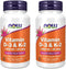 Now Foods Vitamin D-3 & K-2, 120 Veg Capsules, 2 Pack