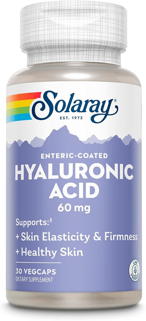 Hyaluronic Acid Triple Strength, SOLARAY, Skin Elasticity Support, 30 Servings, 30 VegCaps