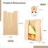 THNIOI 200 Pcs Paper Bread Bags, Large Kraft Bakery Bags for Biscuits and Snacks, Oil-proof, Includes Clear Windows