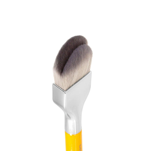Bdellium Tools Studio Series 951 Small Slanted Double Dome Blender Makeup Brush - Professional, Yellow, 1pc