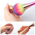 SILPECWEE 2 Pcs Nail Dust Brushes, Dip Powder Brush for Acrylic Nails, Makeup, Blush, Nail Art Clean Up Tools