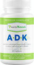 Power By Naturals ADK Vitamin Supplement - 60 Capsules for Bone, Heart & Immune Health