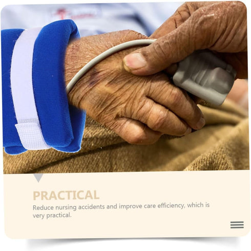 Ipetboom 4pcs Hospital Patient Hands and Feet Straps for Fall Prevention Medical Use for Elderly Postoperative Patients
