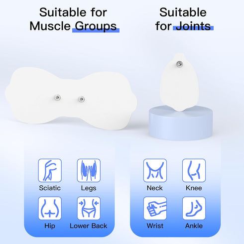 Wireless TENS & EMS Unit Back Pain Relief Massager - APP Controlled Bluetooth EMS Muscle Stimulator Machine for Back