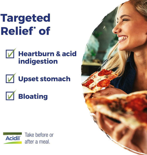 Boiron Acidil On The Go for Relief of Acid Reflux, Heartburn, Indigestion, Bloating, and Upset Stomach - 2 Count (160 Pellets)