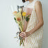 Packaging 100 Counts BBJ WRAPS Single Rose Bags Flower Bouquet Bag, (White)