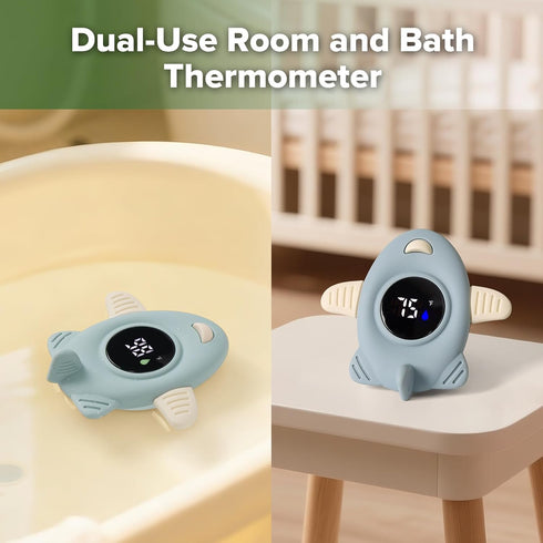 Haakaa Silicone Baby Bath Thermometer Water Temperature Thermometer for Baby Safety, Floating Infant Bath tub Temp