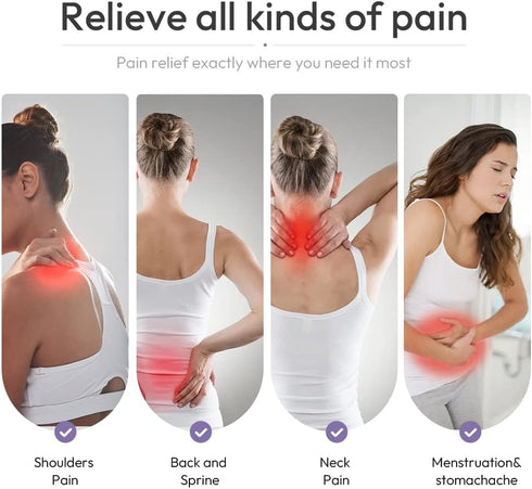 Microwavable Heated Neck Wrap Warmer, Weighted Heating Pad for Neck and Shoulders